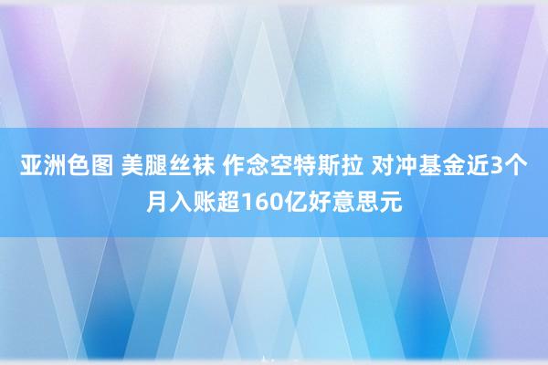 亚洲色图 美腿丝袜 作念空特斯拉 对冲基金近3个月入账超160亿好意思元