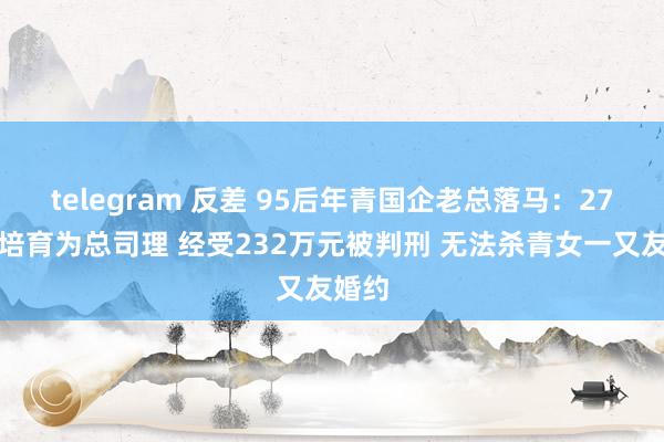 telegram 反差 95后年青国企老总落马：27岁被培育为总司理 经受232万元被判刑 无法杀青女一又友婚约