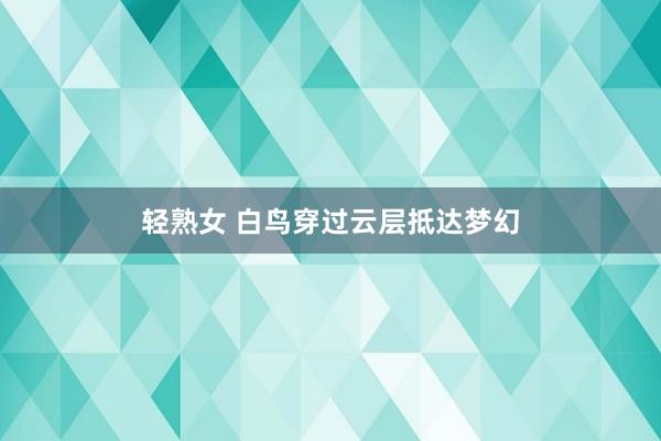 轻熟女 白鸟穿过云层抵达梦幻