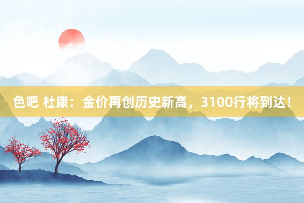 色吧 杜康：金价再创历史新高，3100行将到达！