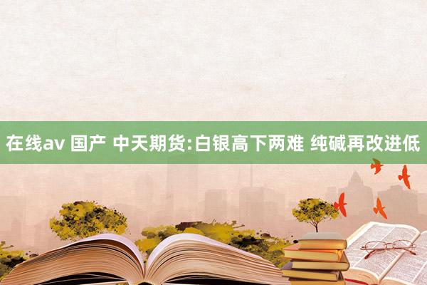 在线av 国产 中天期货:白银高下两难 纯碱再改进低