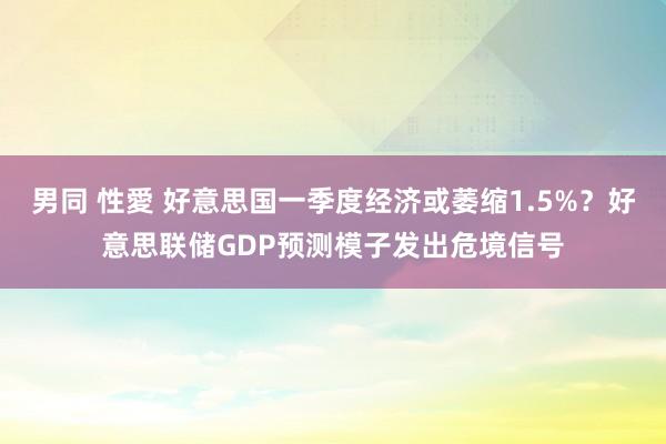 男同 性愛 好意思国一季度经济或萎缩1.5%？好意思联储GDP预测模子发出危境信号