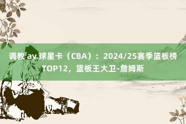 调教 av 球星卡（CBA）：2024/25赛季篮板榜TOP12，篮板王大卫-詹姆斯
