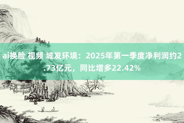 ai换脸 视频 城发环境：2025年第一季度净利润约2.73亿元，同比增多22.42%